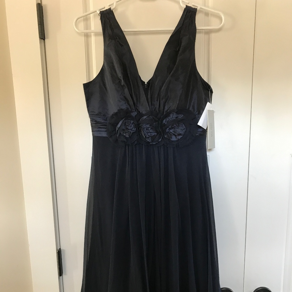 Rickie Freeman for Teri Jon Navy Cocktail Dress